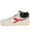Baskets montantes hommes Diadora MAGIC BASKET DEMI CUT SUEDE LEATHER Blanc