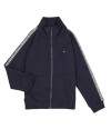 Sweat-shirt enfant garcons Tommy Hilfiger MONOTYPE TAPE ZIPTROUGH Marine
