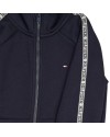 Sweat-shirt enfant garcons Tommy Hilfiger MONOTYPE TAPE ZIPTROUGH Marine