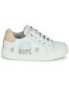 Baskets basses enfant filles GBB EVANNE Blanc